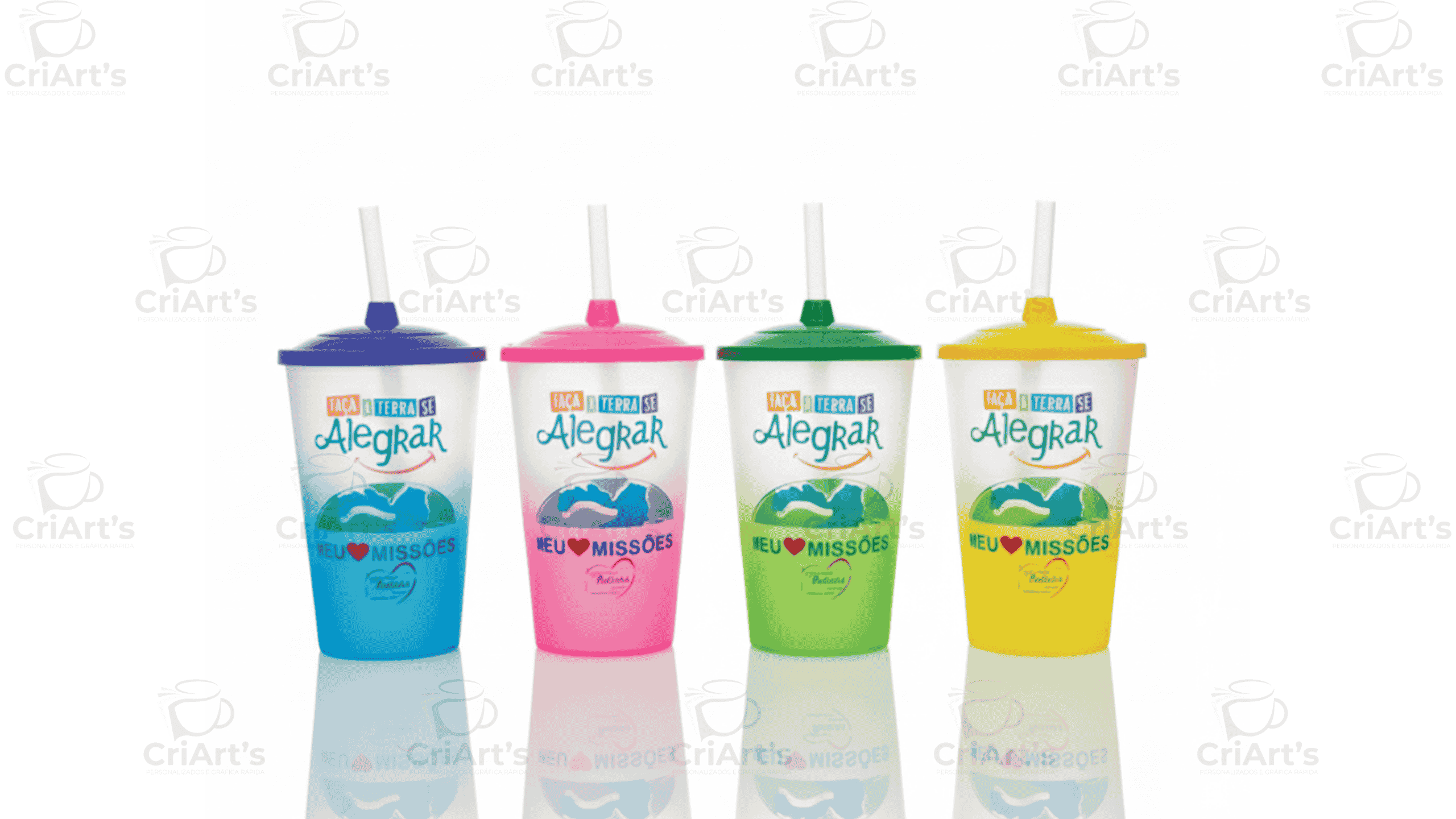 Copo Twister 600ml - Degradê Colorida