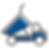 blue dump truck icon