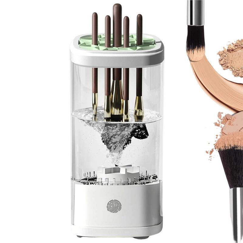 Brush Cleaning Machine For Makeup, 2025 Electric Automatic Spinning Brush Washer