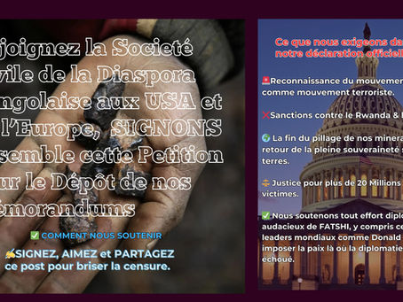 Join the Global Call for Justice and Sovereignty in the democratic Republic of Congo