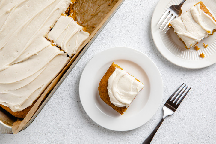 Pumpkin Sheet Cake | Sara Haas Media