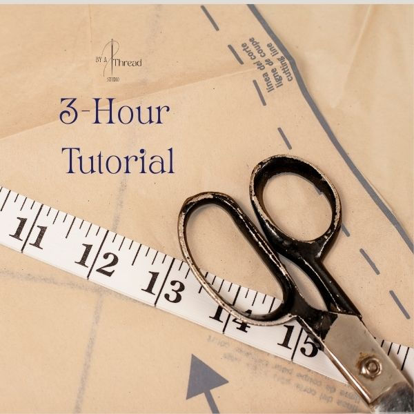 Student at sewing machine