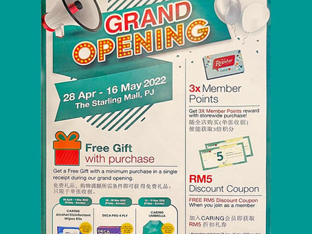 CARING PHARMACY Grand Opening at The Starling Mall, PJ