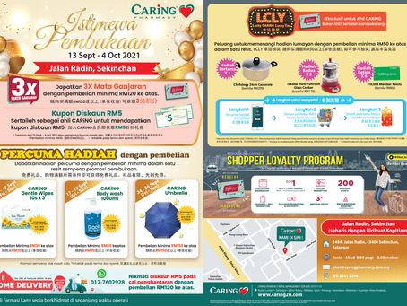 CARING PHARMACY GRAND OPENING AVAILABLE IN JALAN RADIN, SEKINCHAN