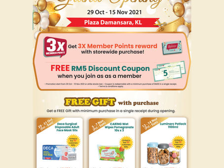 Caring Pharmacy Grand Opening at Plaza Damansara, KL