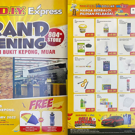 MR.DIY Express Grand Opening 804th Store @Taman Bukit Kepong, Muar