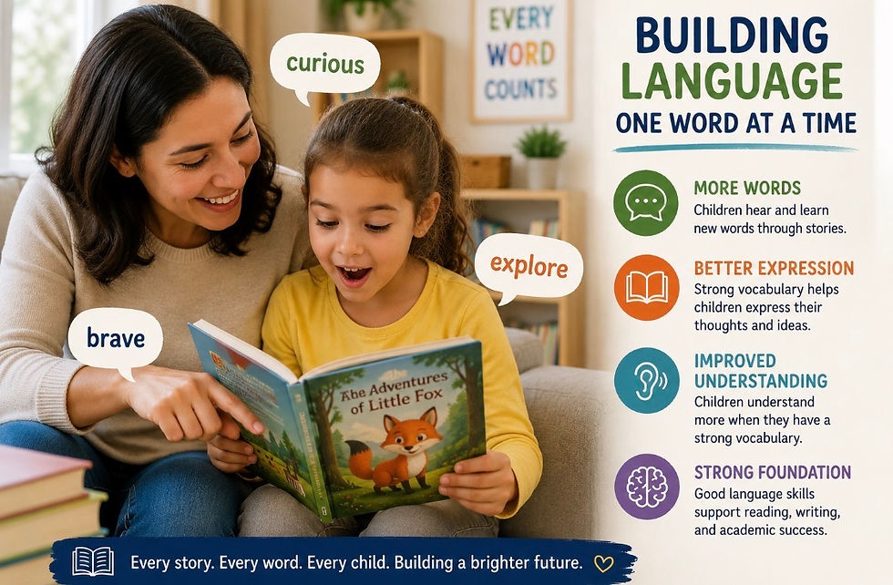 child reading, early literacy, reading skills, family reading time