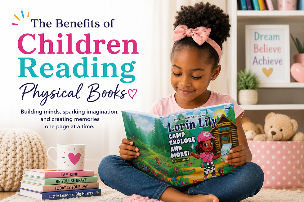 Young girl reading a Lorin Lily multicultural children’s book that promotes literacy, imagination, and diverse storytelling.