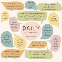 Daily Affirmations
Created on Canva.