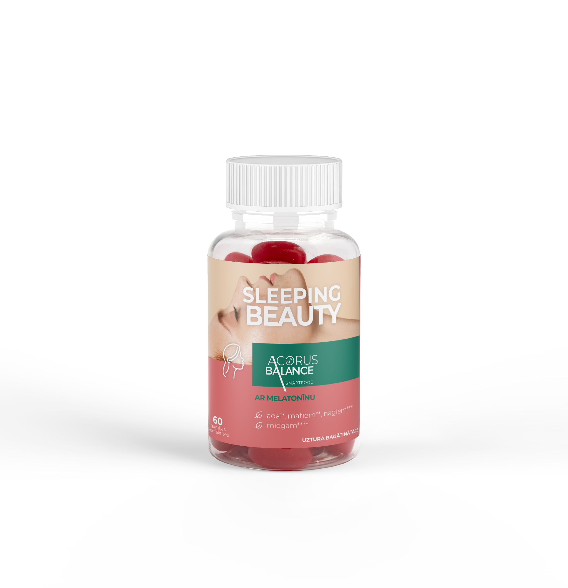 SLEEPING BEAUTY GUMMIES ar melatonīnu