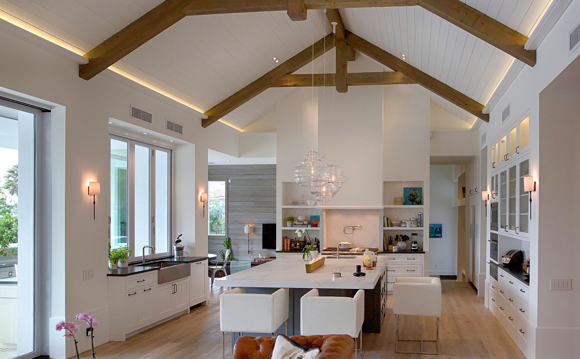 Luxury Living Room with Smart Lighting