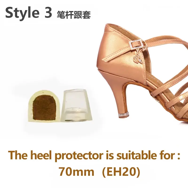 Thumbnail: Dancesport Shoes Latin Standard Dance Shoes Anti-Slip Heel Covers Protector