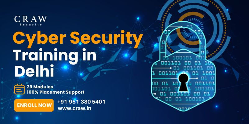 This image provide information about cyber security training in Delhi with contact information