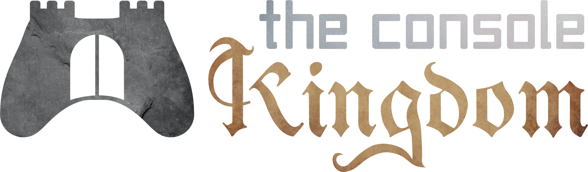 the console kingdom Full Lockup Texture logo