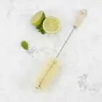 Thumbnail: A Slice of Green Wooden Bottle Brush - Plant Based Bristles