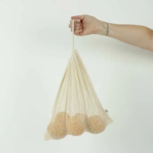 Thumbnail: A Slice of Green Organic Cotton Mesh Produce Bag - Medium