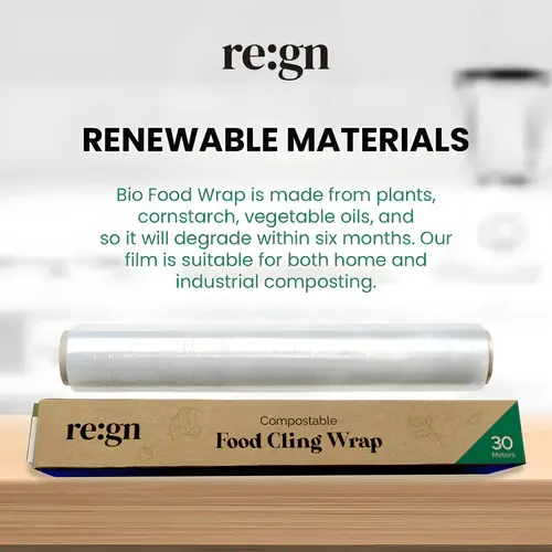 Thumbnail: Re:gn Compostable Food Cling Wrap (Cling Film) – 30m
