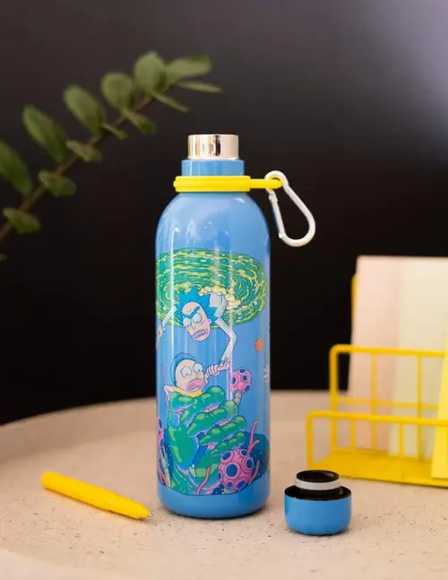 Thumbnail: Erik Rick and Morty Hot and Cold Stainless Steel Insulated Bottle - 500ml