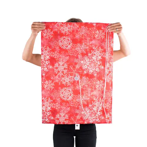 Thumbnail: Wrag Wrap Reusable Reversible Crackle Wrap: Christmas Frost