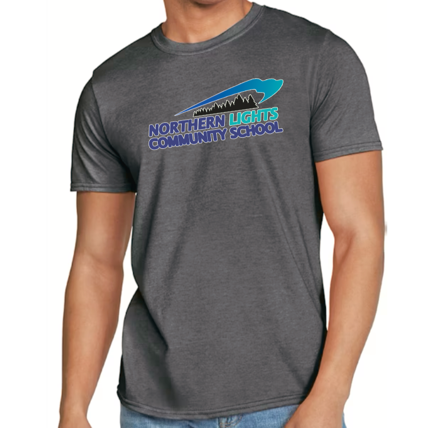 Heather Dark Gray - YOUTH T-Shirt, Northern Lights