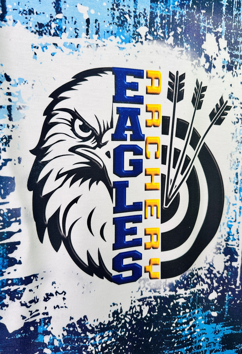 Thumbnail: Blue Graffiti EAGLES Archery, ADULT T-Shirt