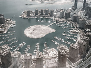 High rise buildings and water