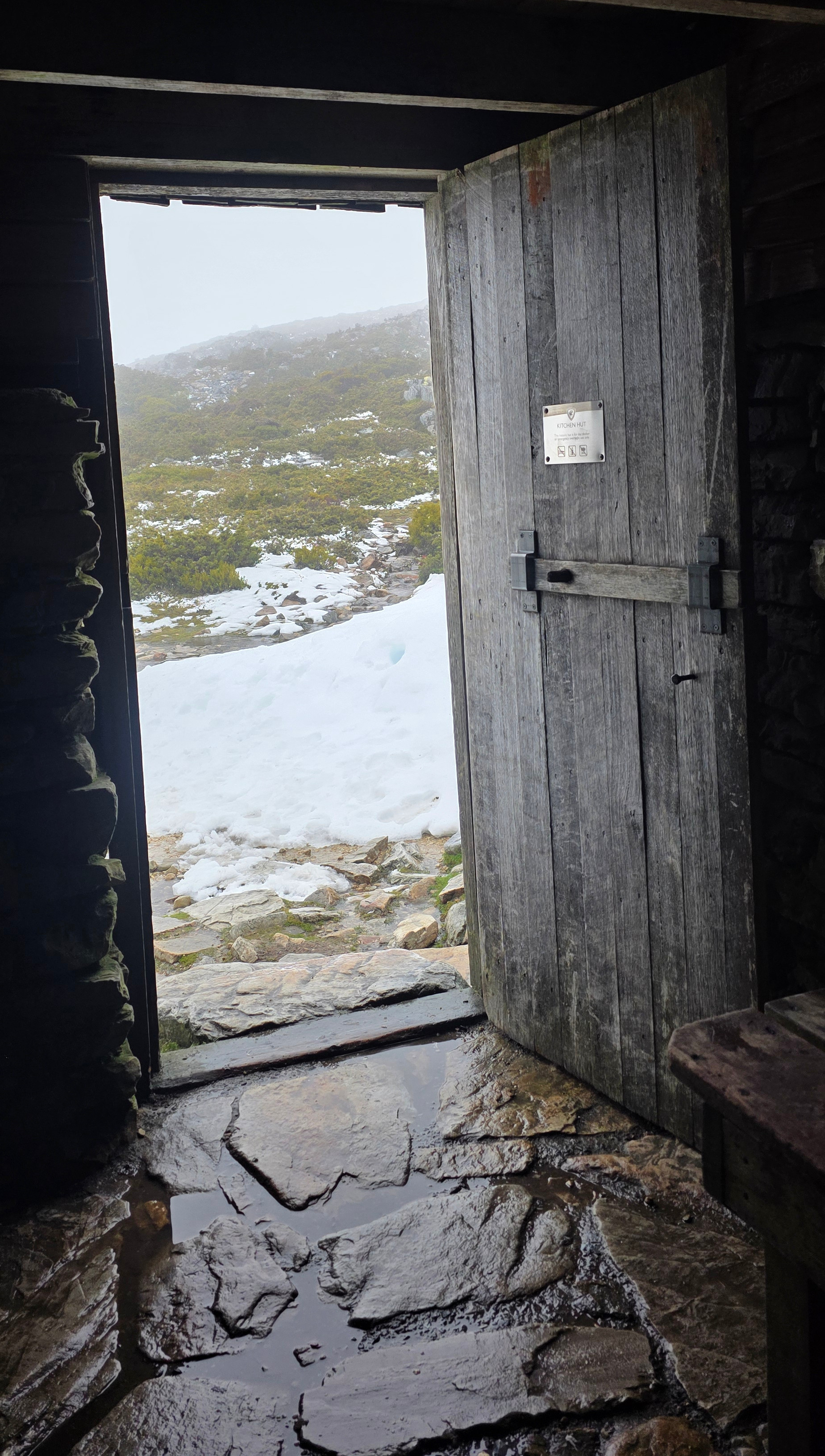 The view from Kitchen Hut