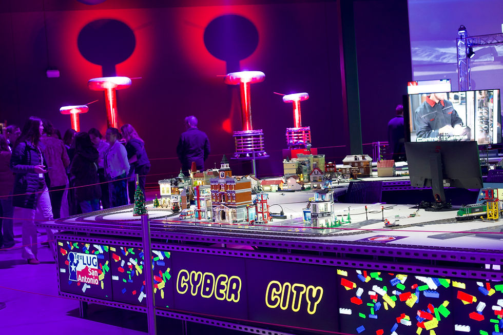 They also enjoyed strolling through the Cyber City made of Lego