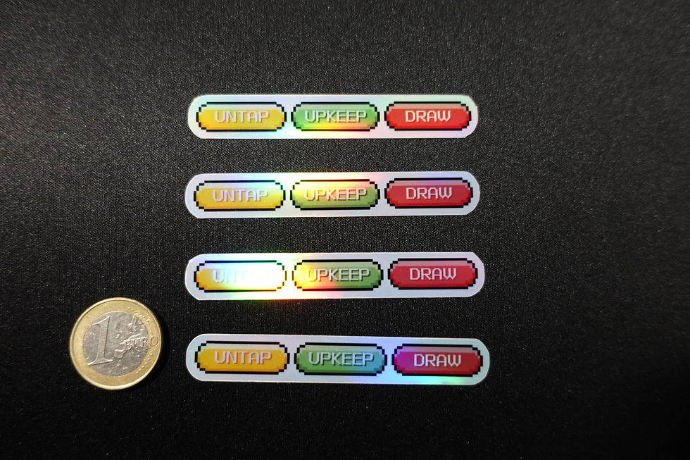 Thumbnail: Fun sticker - Untap Unkeep Draw - MTG sticker