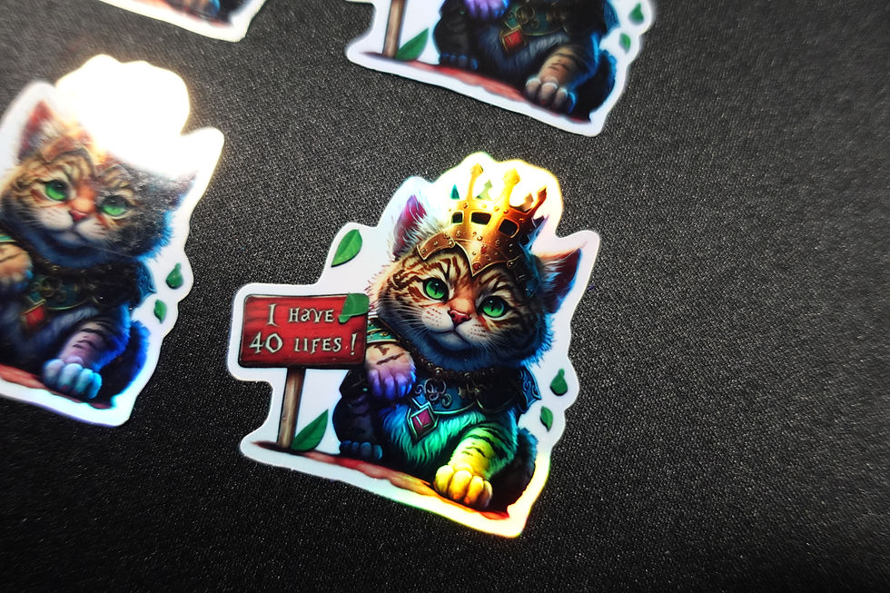 Thumbnail: Cat Monarch - 40 lifes ! - Fun - MTG Stickers