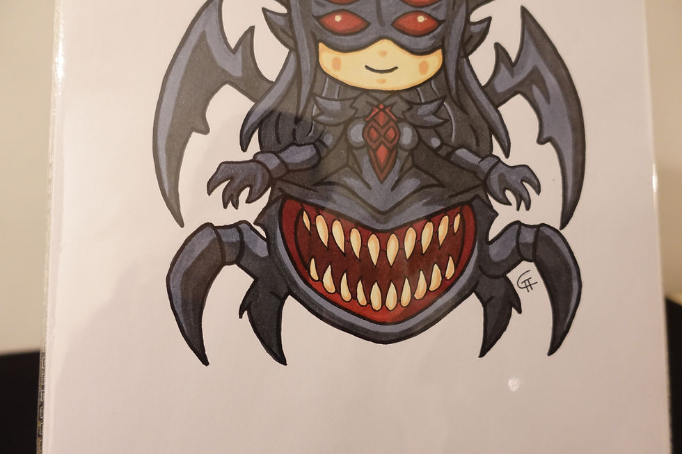 Thumbnail: Sheoldred – Original Hand - Draw Illustration - Artwork