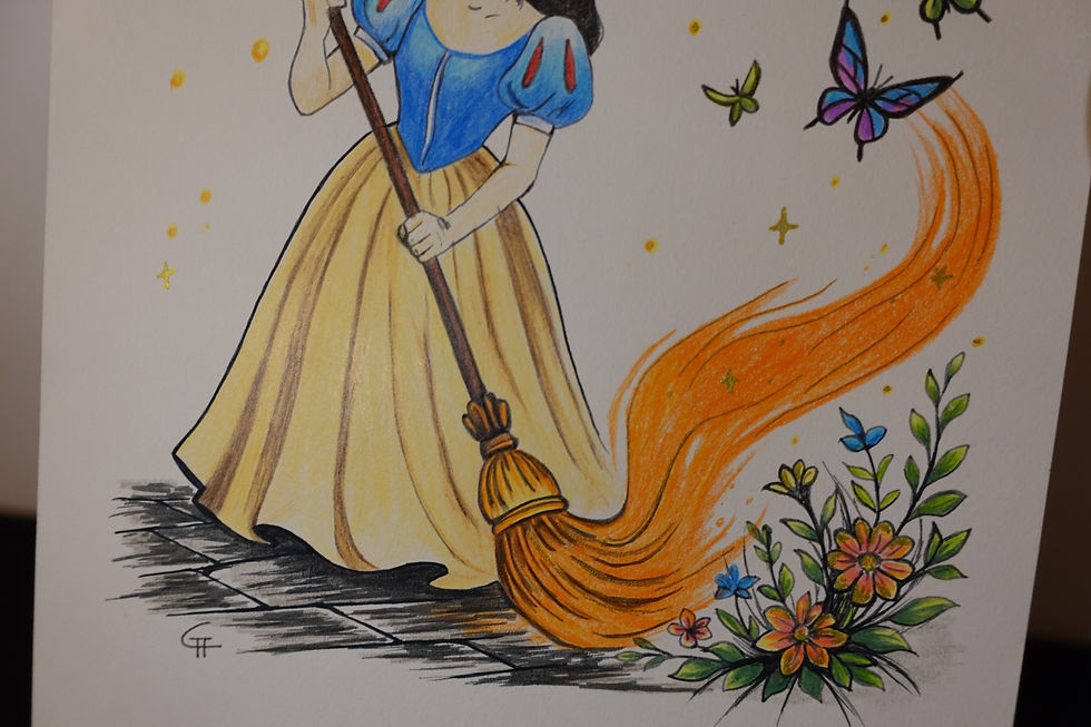 Thumbnail: Balayer/Sweep - Inkoctober #10 - Original Illustration - Artwork