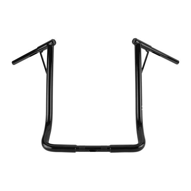 Burly, 1-1/4" Louie B bar, 19” rise. Black