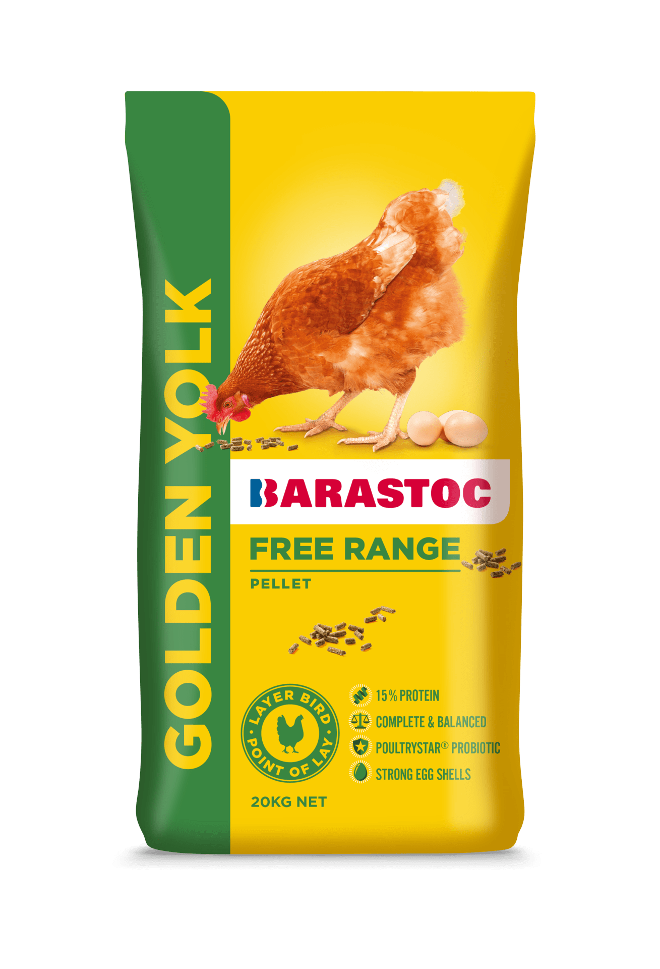 Barastoc Golden Yolk Pellets 20kg