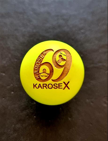 Miniature : Cochonnet pétanque Fanny KAROSEK — personnalisation gravure laser buis