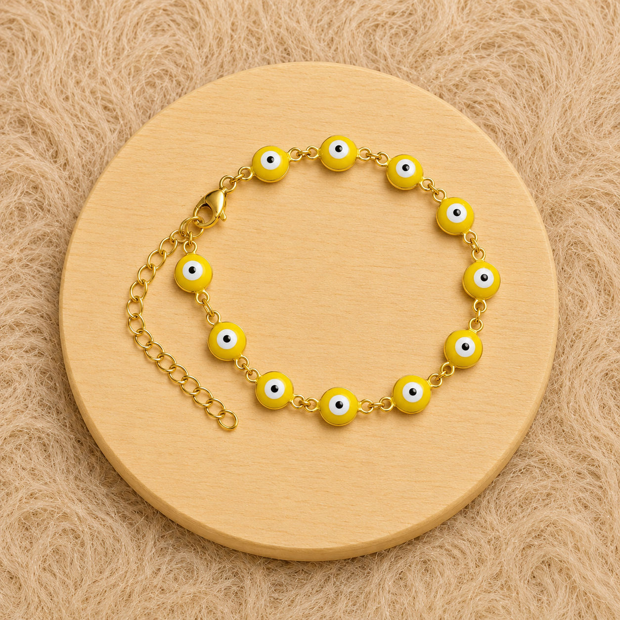 Pulsera Ojo turco amarillo