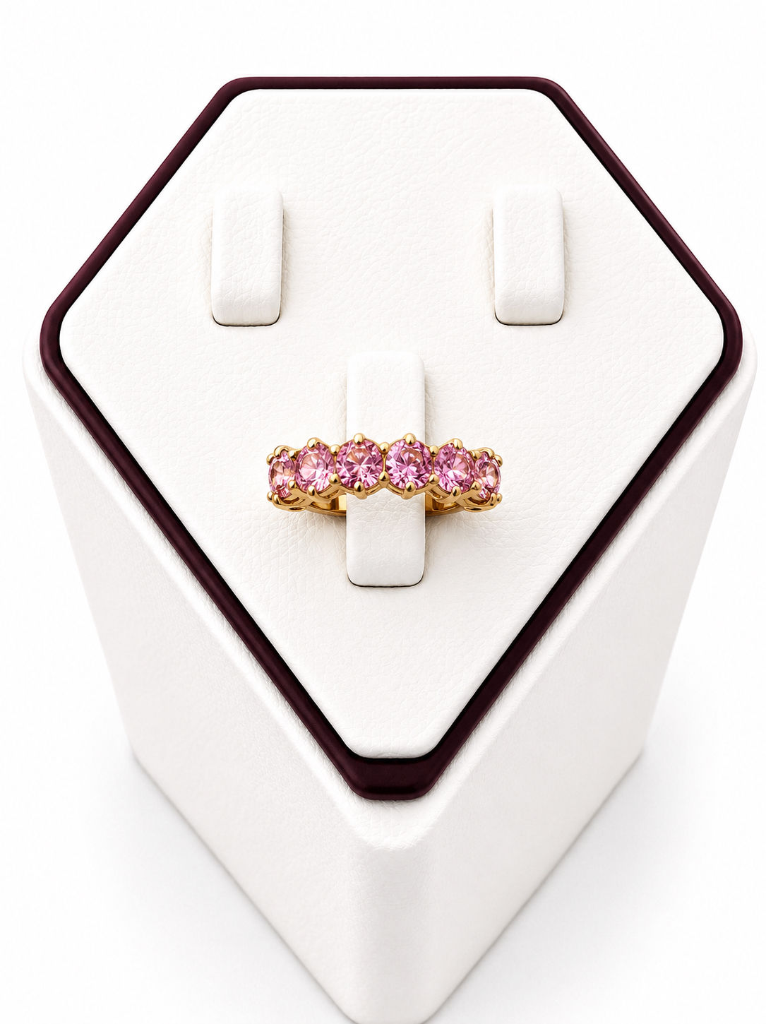 Anillo Piedras rosas Talla 9