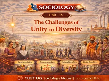 The Challenges of Unity in Diversity (Unit - IV, Indian Society)