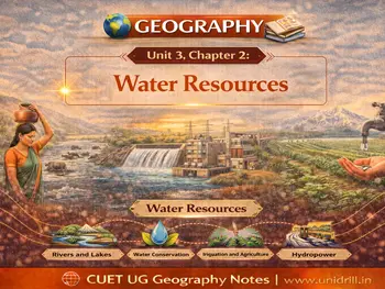 Water Resources(Unit - III, Chapter 2, Indian Geography)