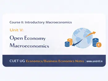 Open Economy Macroeconomics (Course - II, Unit - V)