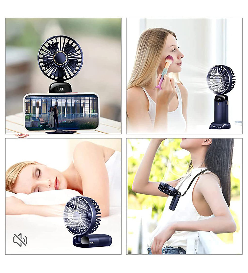 Thumbnail: Hand Fan, Foldable 90° Mini Small Personal Fan