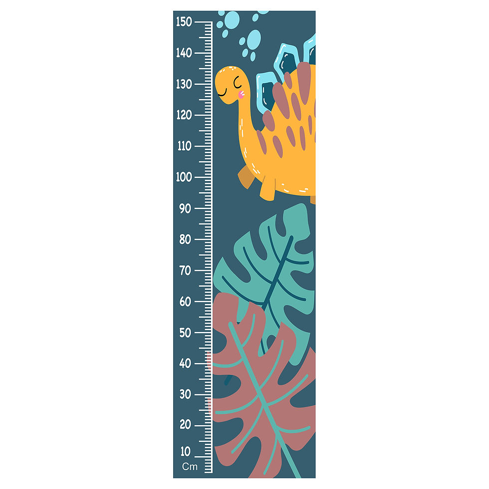 Thumbnail: WENS Adorable Turtale Height Chart Wall Decal/Growth Chart-Vinyl