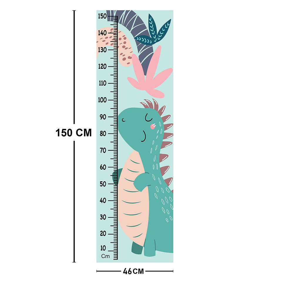 Thumbnail: WENS Dreaming Dino Height Chart Wall Decal/Growth Chart-Vinyl