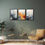Thumbnail: WENS Modern Framed Canvas Set of 3 Painting for Home Decor