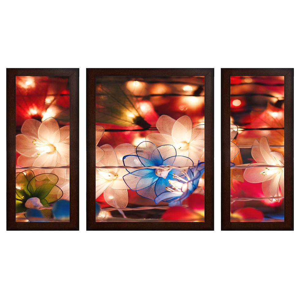 Thumbnail: Wens Abstarct MDF Wall Art (13.5 x 24 x 0.75 Inch , Set of 3)