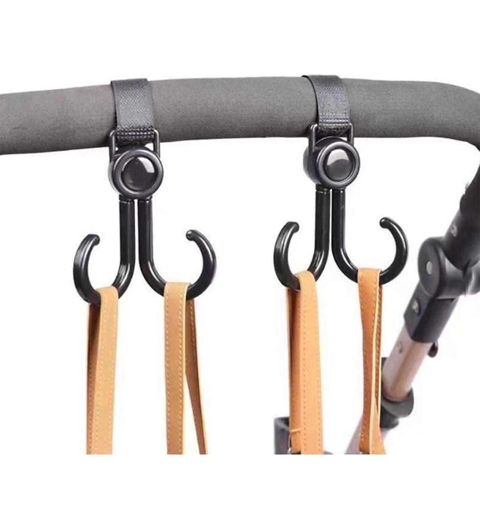 Thumbnail: Walker Hook Hanging Multipurpose 360° Rotation Stroller Clip Diaper Bag Hanger