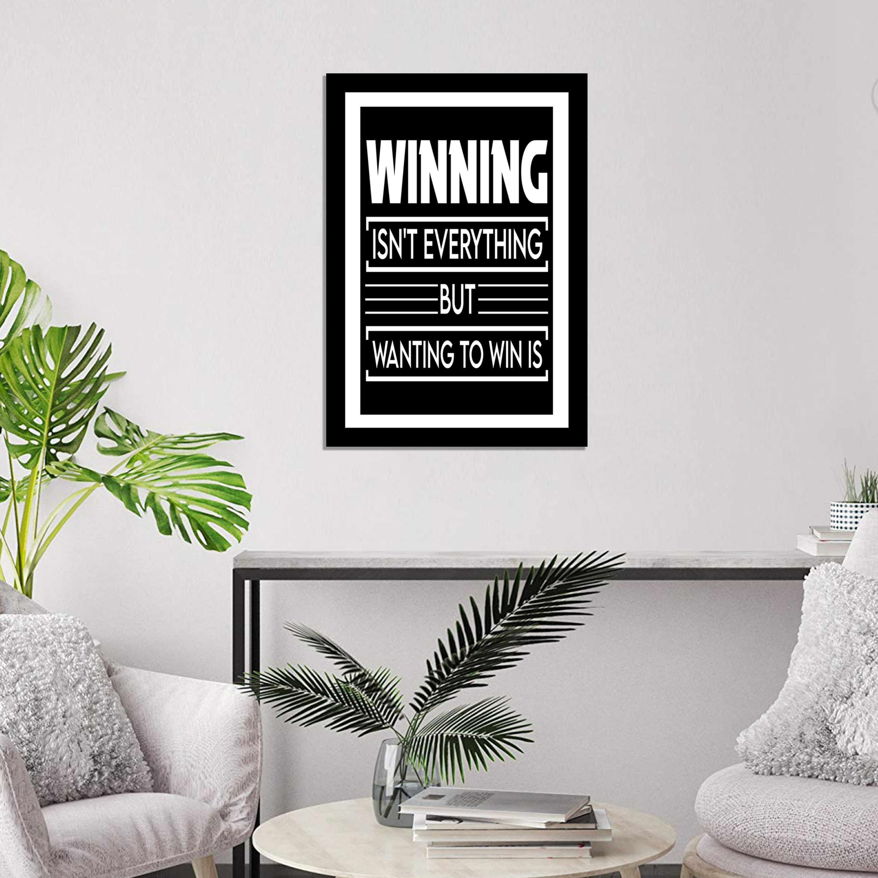 Wens Laminated Inspirational Quotes with Frame