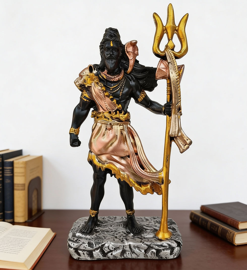 Thumbnail: Standing Lord Shiv Polyresin  Statue (Black)