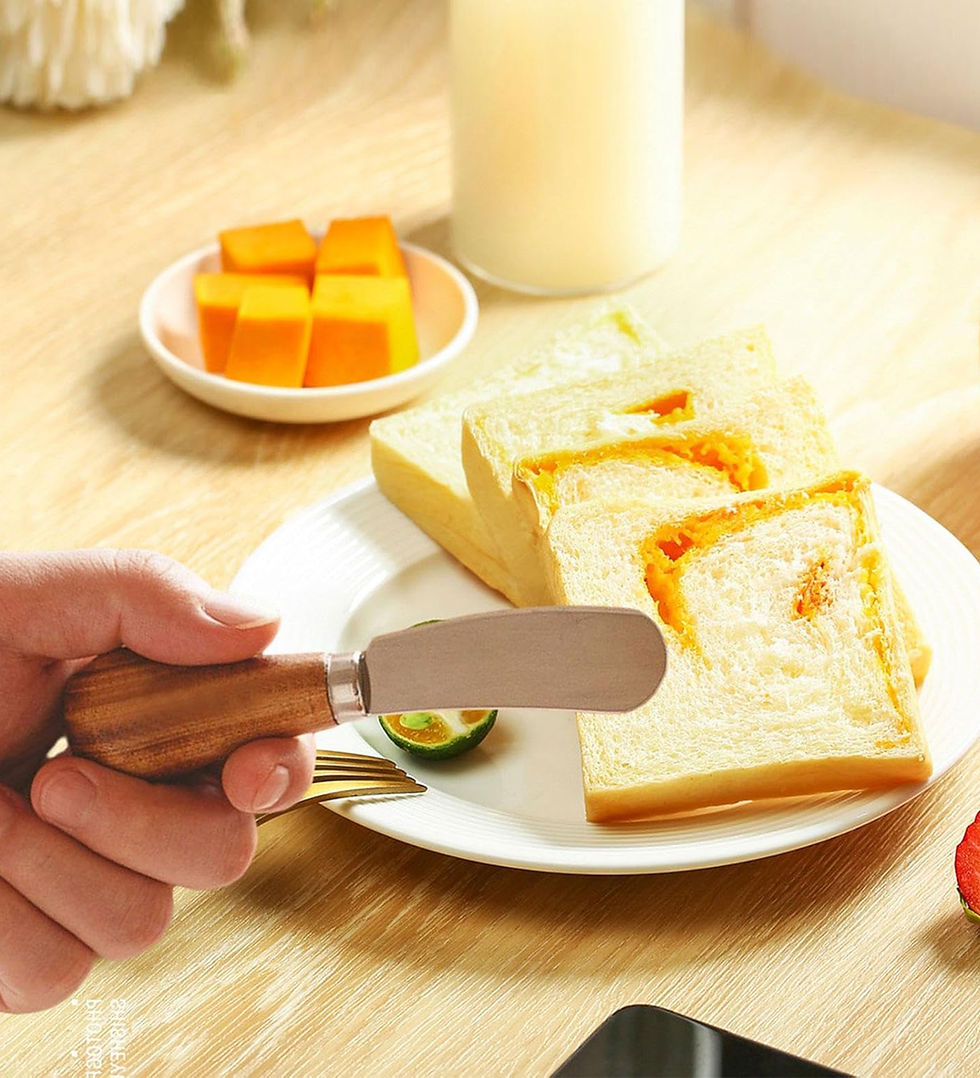 Thumbnail: Butter Mini Wooden Handle Cheese for Butter Sandwich Bread