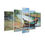 Thumbnail: WENS "River Side View" Laminated 5 Panels Wall Art (24x40 Inch)